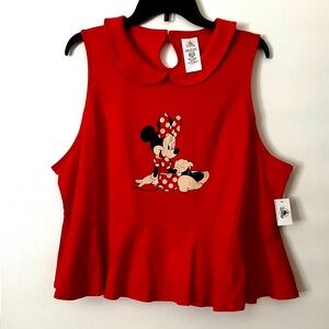 Disney Minnie Mouse Red Sleeveless Top